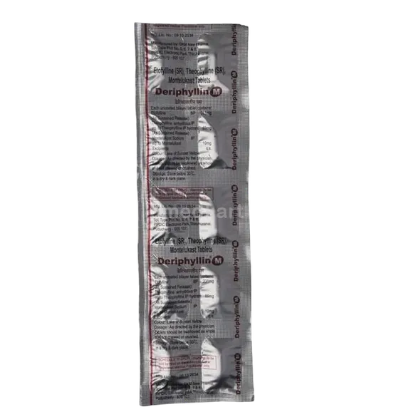 deriphyllin m tablet 10's